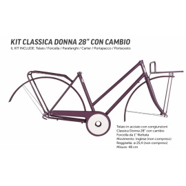 KIT Telaio Classica donna 28'' con cambio